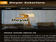 Tablet Screenshot of deyarinteriors.com